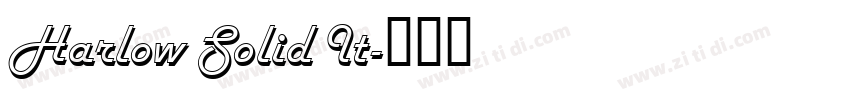 Harlow Solid It字体转换